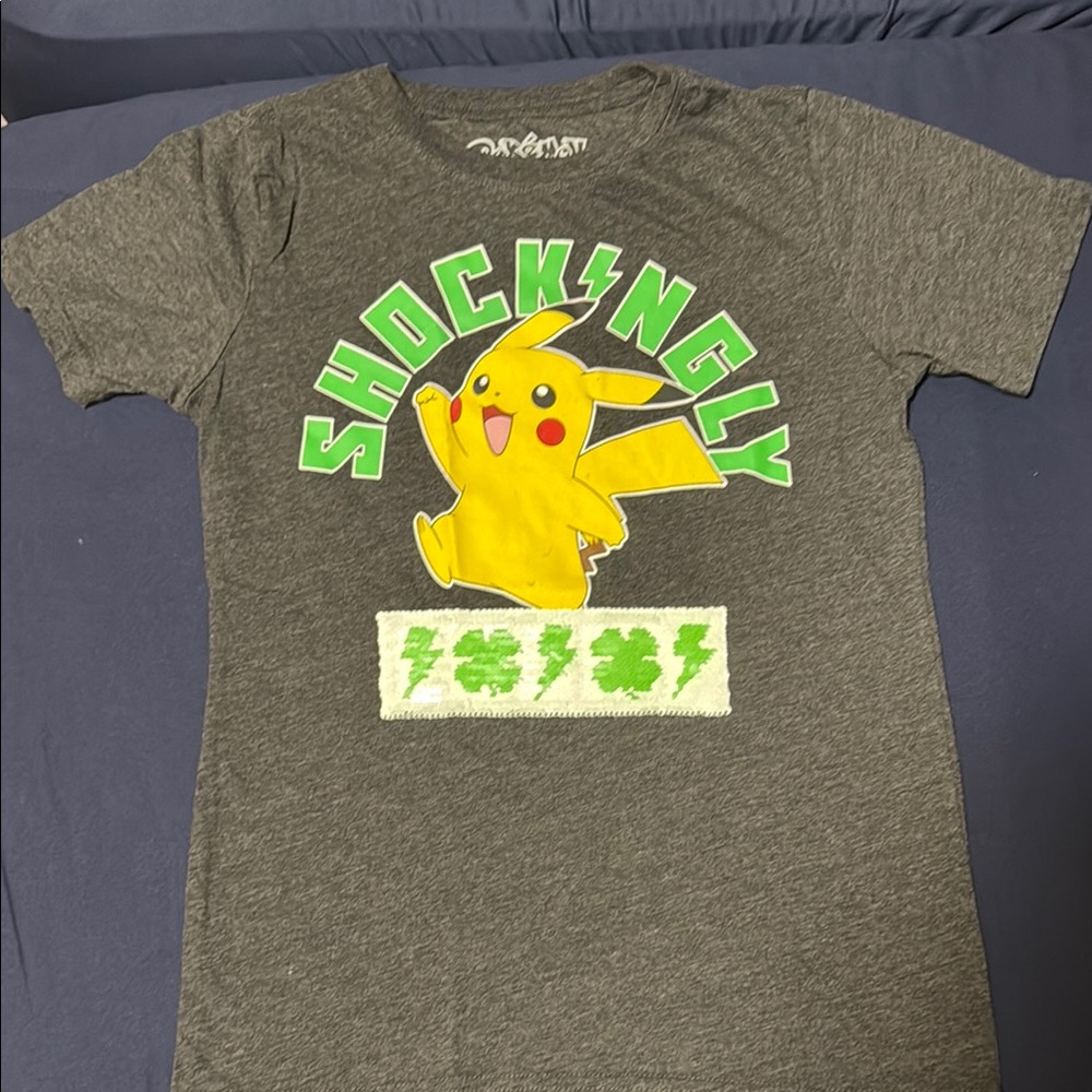 Pokemon Gray Pikachu Shockingly T-Shirt